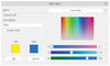 Figure 2: Scribus supports both RGB and CMYK color models and has many advanced features for choosing colors.
