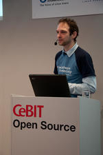 Florian Schiessl at CeBIT Open Source