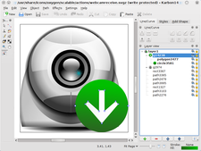 Karbon vector graphics screenshot