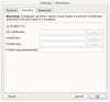 Figure 4: NitroShare offers the possibility of encrypting data in transit using TLS.