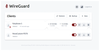 Figure 5: WireGuard Easy shows the connection status of all clients.