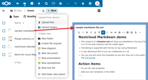 Figure 1: Nextcloud Files is a valid alternative to services like Dropbox or Google Drive.