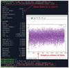 Figure 1: Use Bash for stats and plotting data on a graph.