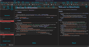Figure 1: The QOwnNotes main window.