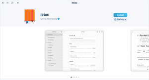 Figure 1: Installing Iotas from the Software app in Zorin OS.