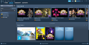 Figure 1: Steam client on Linux.