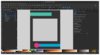 Figure 1: Start by blocking out the layout with simple named objects before adding text or images.