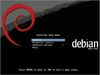 Figure 1: The Debian installer includes many improvements. New features include a new boot menu and improved language support.