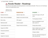 Figure 6: While already highly usable, Koodo Reader has ambitious future plans.